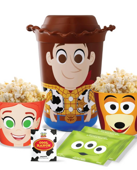 Disney Pixar Toy Story 5 Poppowls Woody At-Home Movie Theater Popcorn Kit New
