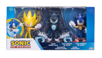 Sonic the Hedgehog 4" Figure Set - 3pk Toy New With Tag