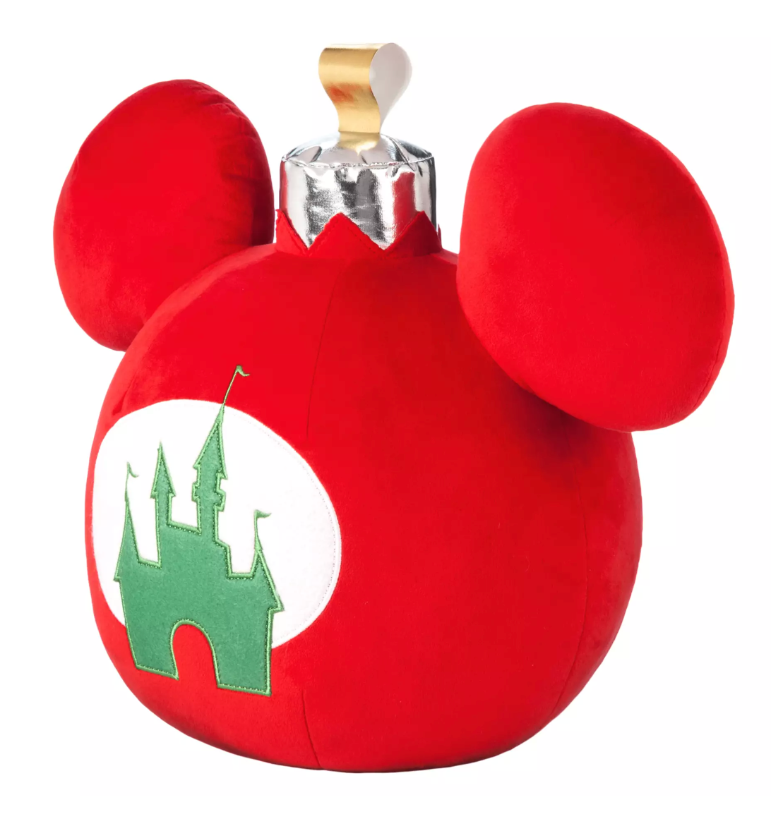 Disney Parks Holiday Christmas Mickey Icon Castle Ornament Pillow New With Tag