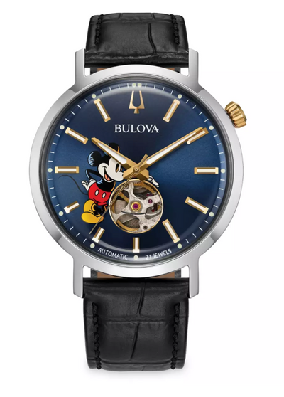 Disney Parks Mickey Mouse Stainless Steel Watch by Bulova New With Box
