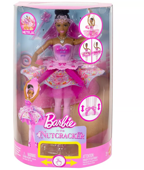 Barbie in the Nutcracker Sugar Plum Doll with Tutu and Ballerina Accessories Toy