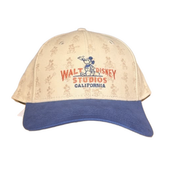 Disney Parks Walt Disney Studios Retro Vibes Mickey Cap Baseball Hat New W Tag