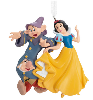 Hallmark Disney Princess Snow White Dopey Sneezy Christmas Ornament New with Box