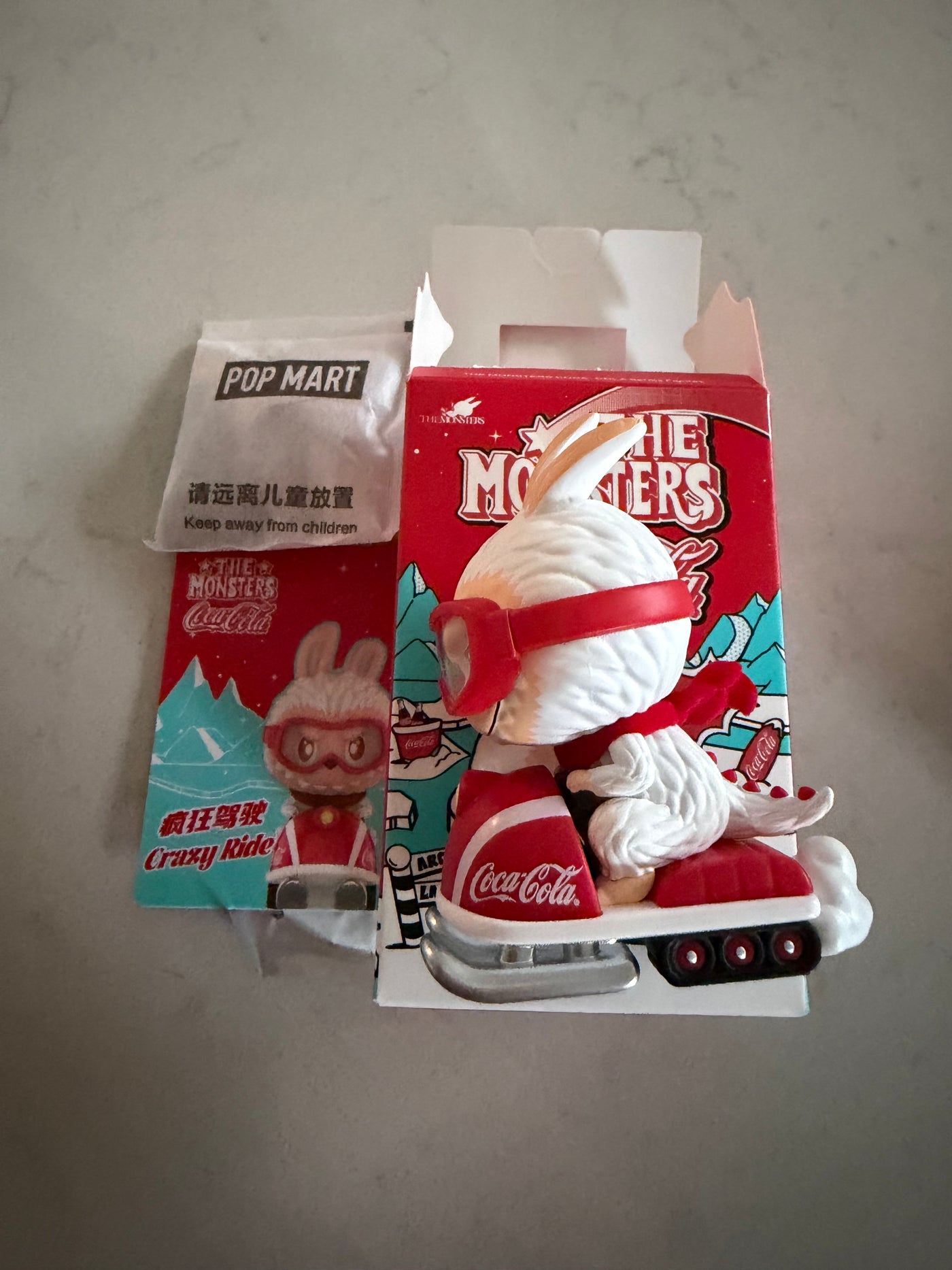 Pop Mart Labubu The Monsters Coca Cola Crazy Ride Figure USA Seller New with Box