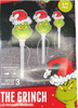 Dr Seuss' The Grinch Christmas Set of 3 Led Pathway Markers New with Box