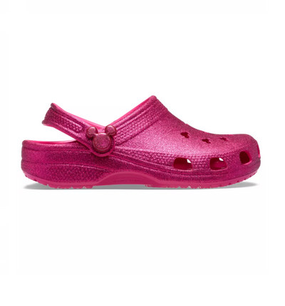 Disney Parks Mickey Icon Pink Glitter Clogs for Adults by Crocs M10/W12 New Tag