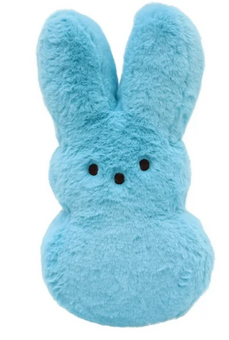 Peeps Heatable Bunny Plush Blue Easter New With Tag