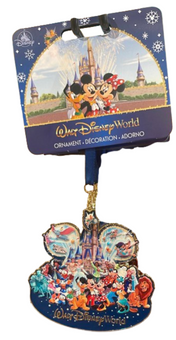 Disney Parks WDW Storybook Disc Christmas Ornament Mickey & Friends New W Tag