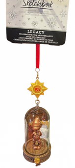 Disney Parks 2025 Sketchbook Pinocchio Glass Globe 85th Christmas Ornament New