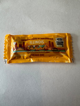 Heinz Yellow Mustard Illinois 11/50 USA State Collection 1 Packet New Sealed