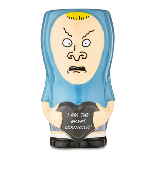 Zak Valentine 2024 Beavis I Am The Great Cornholio Chibi Ceramic Mug New