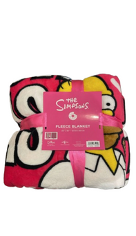 Universal Studios The Simpsons There is no Such Thing as a Bad Donut Blanket New