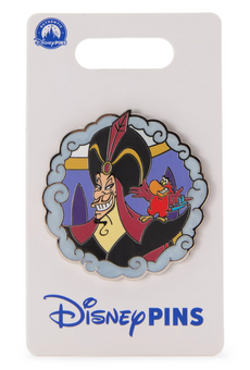 Disney Parks Jafar and Iago Villains Aladdin Pin New With Card