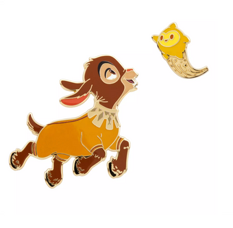 Disney Parks Disney 100 Wish Star and Valentino Pin Set Limited New with Card