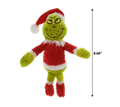 The Grinch Who Stole Christmas Santa Grinch Plush in a Glass New with Tag