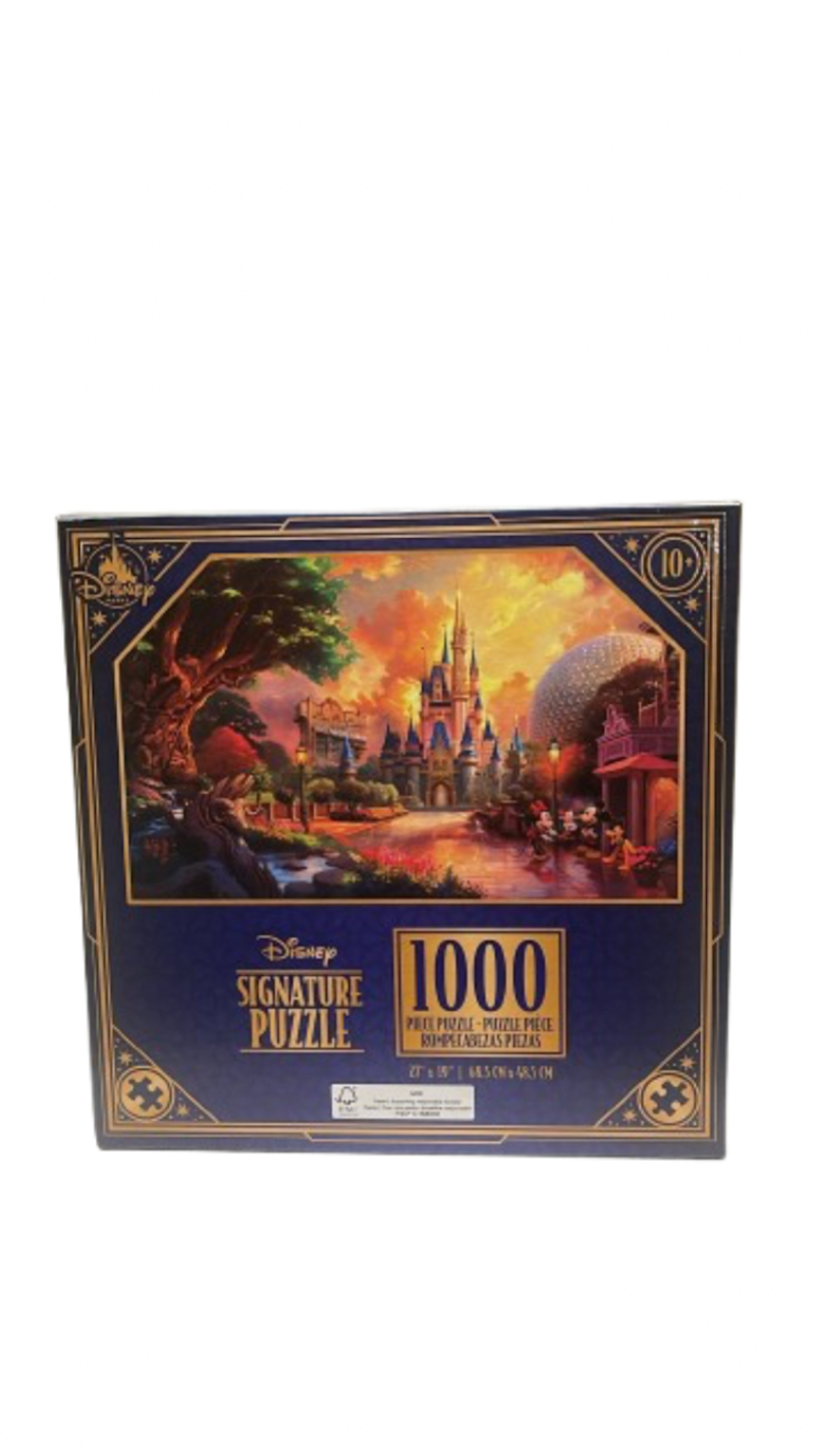 Disney Signature Puzzle Walt Disney World Four Parks One World 1000 Piece Puzzle