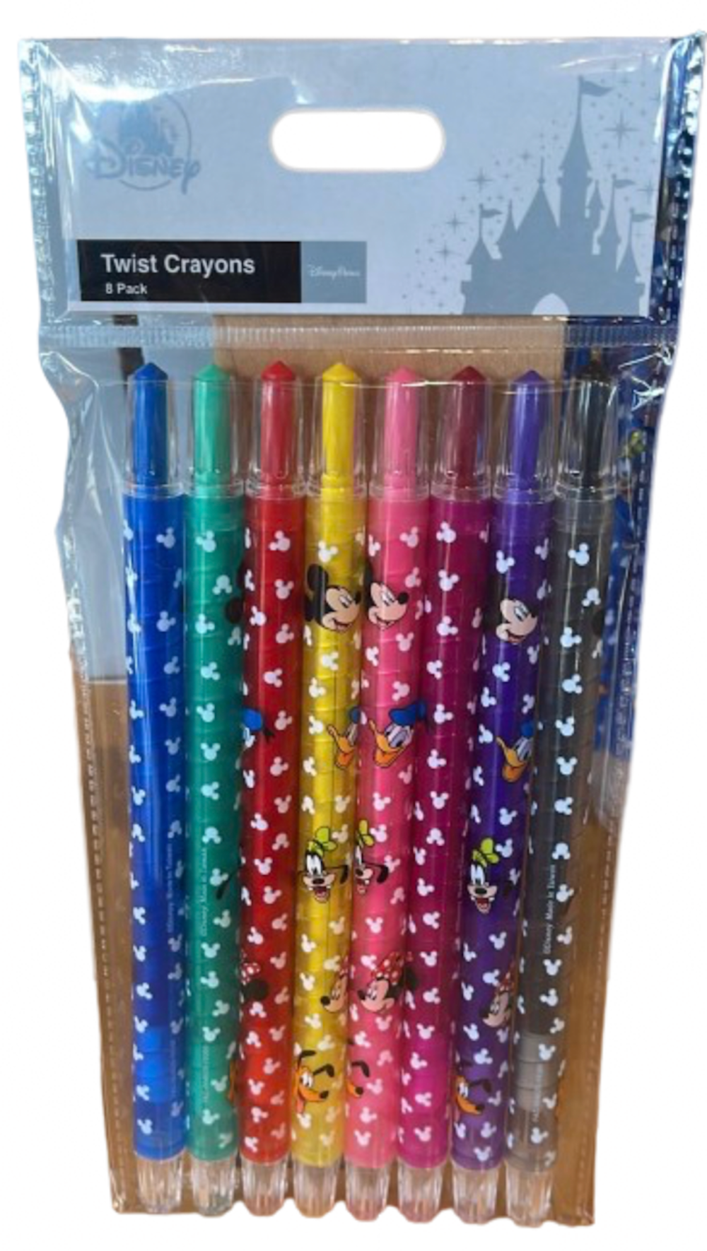 Disney Parks Mickey and Friends 8 Pack Twist Crayons New – I Love Characters