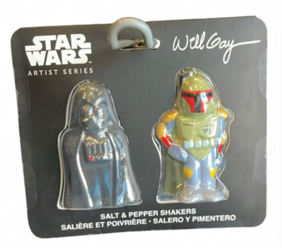 Disney Parks Star Wars Artist Series Salt & Pepper Shakers Will Gay New With Tag