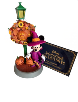 Disney Parks Minnie Witch Pumpkin Halloween Signature Mini Figurine New with Tag