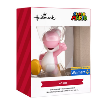 Hallmark Nintendo Super Mario Pink Yoshi Christmas Ornament New With Box
