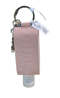 Disney Parks Cinderella Castle Magical Place Sanitizer 1oz Keychain New with Tag