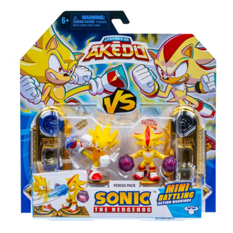 Legends of Akedo x Sonic vs Super Shadow Mini Figure Set Toy New with Tag