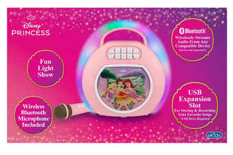 Disney Princess Bluetooth Karaoke - 2pc Toy New With Tag