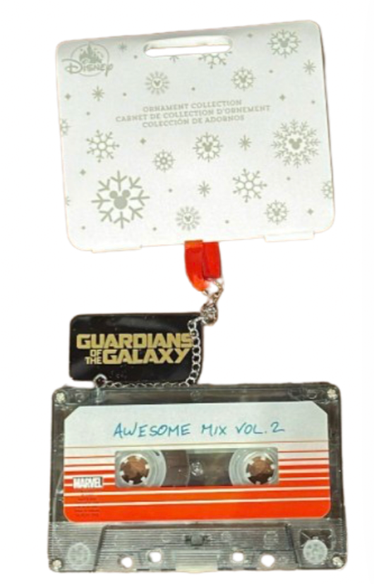 Disney Parks Galaxy Awesome Mix Vol 2 Cassette Sketchbook Christmas Ornament New