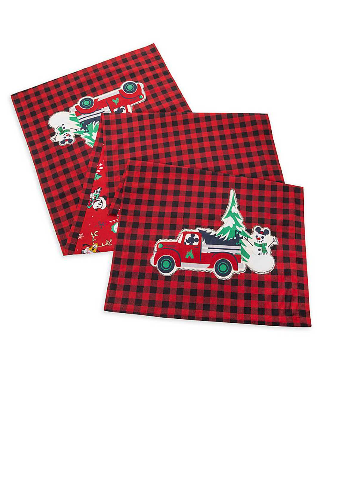 Disney Yuletide Farmhouse Mickey Friends Holiday Reversible Table Runner New