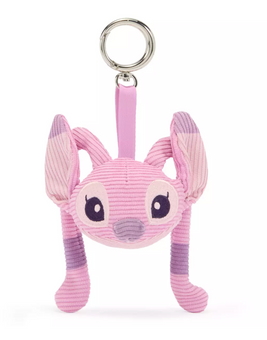 Disney Parks Angel Corduroy Plush Keychain Bag Charm Lilo & Stitch New with Tag