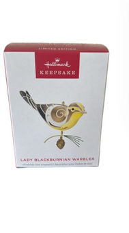 Hallmark 2025 Keepsake Lady Blackburnian Warbler Birds Christmas Ornament New