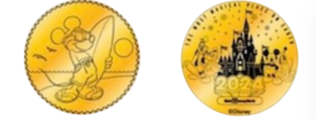 Disney Polynesian Resort 2024 Surfing Mickey Collectible Coin Medallion New