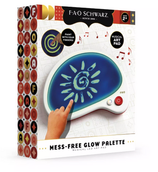 FAO Schwarz Mess-Free Glow Palette Musical LED Art Pad New With Box