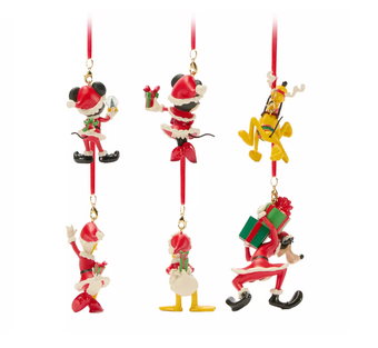 Disney Parks Santa Mickey and Friends Holiday Christmas Ornament New with Box