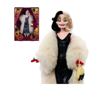 Disney Cruella De Vil Collectible Villains Fashion Doll Signature Look Toy New