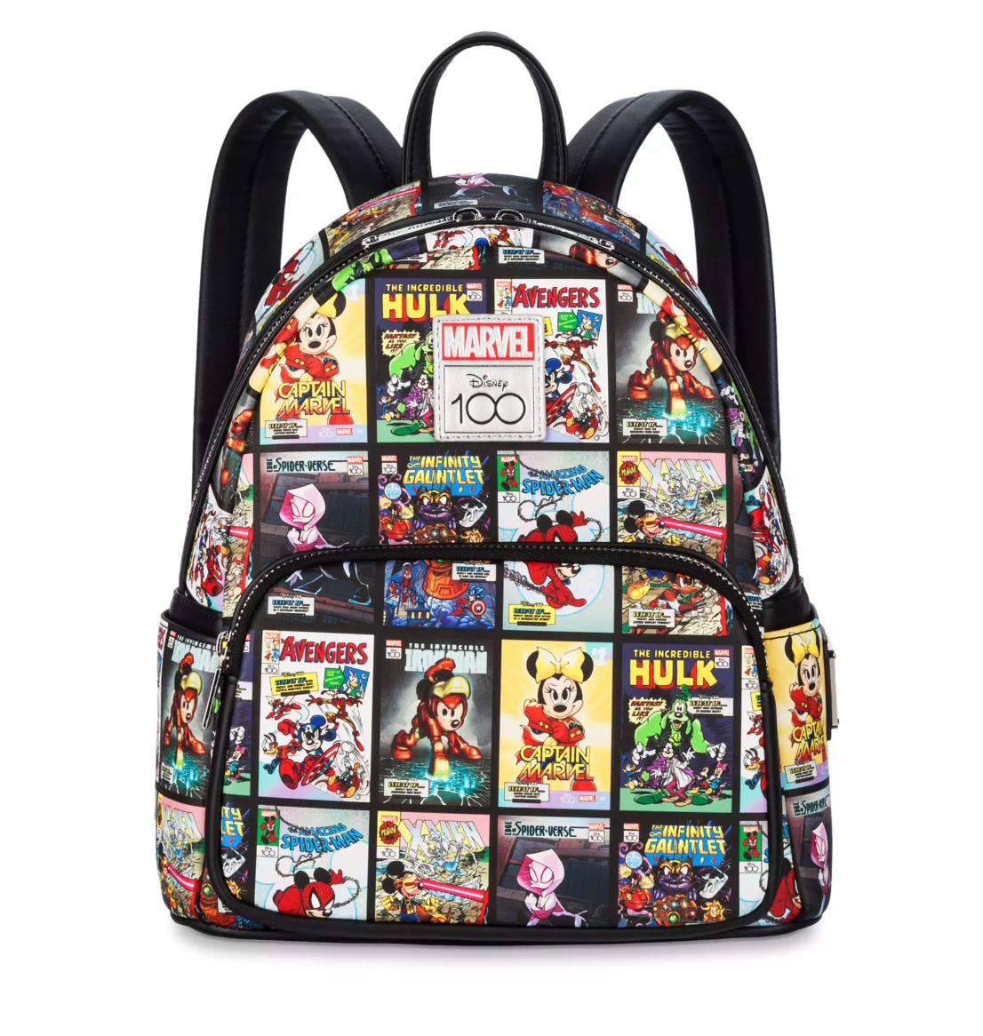 Disney Disney100 Mickey and Friends Marvel Comics Loungefly Mini Backpack New