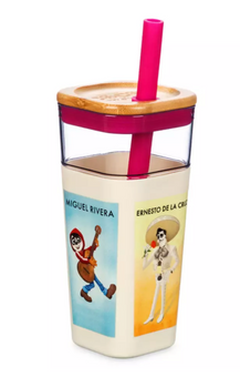 Disney Parks Coco Tumbler with Straw New With Tag