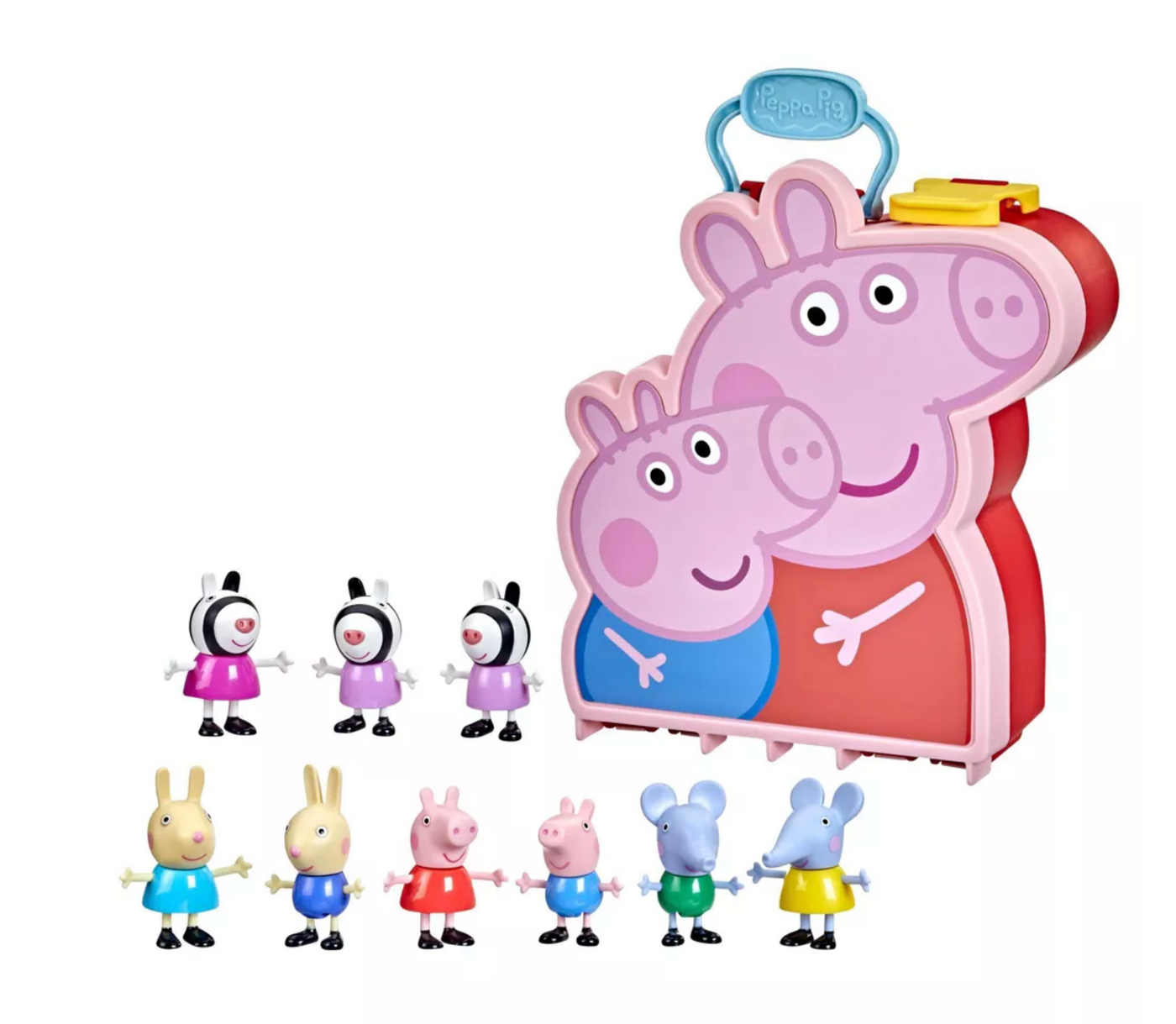 Peppa Pig Carry-Along Brothers & Sisters Toy Case New With Tag