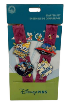 Disney Parks Mickey & Friends ”Best Day Ever” Pin Lanyard Starter Set New W Tag
