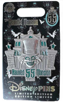 Disney Parks Hitchhiking Ghosts Haunted Mansion 55th Hatbox Pin New With Tag