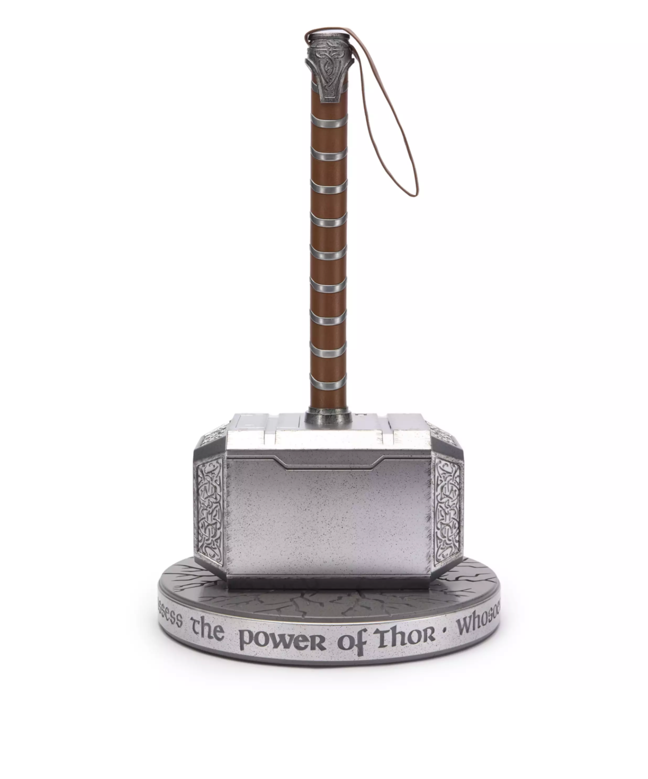 Disney Parks Marvel Thor Mjolnir Hammer Relic with Lights and Sound Figure New
