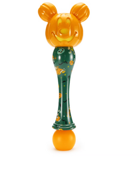 Disney Parks Mickey Pumpkin Jack-o'-Lantern Halloween Light-Up Bubble Wand New