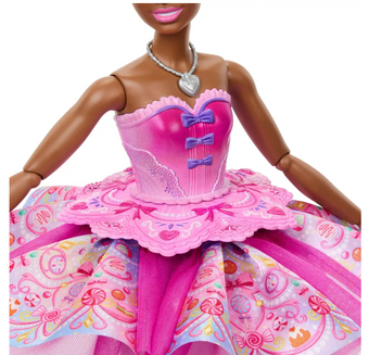 Barbie in the Nutcracker Sugar Plum Doll with Tutu and Ballerina Accessories Toy