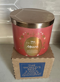 Bath and Body Works Disney Princess Moana Limited Edition 3-Wick Candle New
