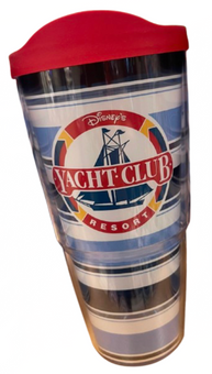 Disney Parks Yacht Club Resort Tumbler with Lid New with Tag