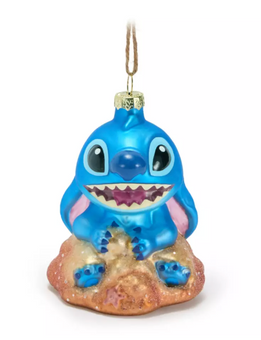 Disney Parks Stitch Glass Christmas Ornament – Lilo & Stitch New With Tag