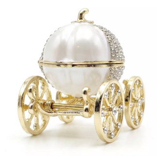 Disney Parks Pumpkin Coach Trinket Box by Arribas – Cinderella New with Box