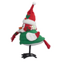 Holiday Time Red and White Fabric Bird with Green Coat Christmas Decoration New