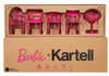 Barbie x Kartell 5-Piece Doll-Sized Chair Set Toy New With Box
