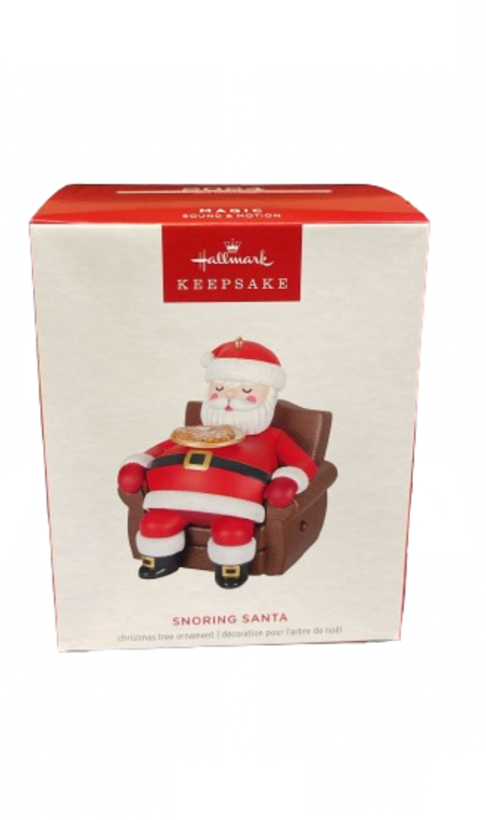 Hallmark 2024 Keepsake Snoring Santa Christmas Ornament With Sound Motion New